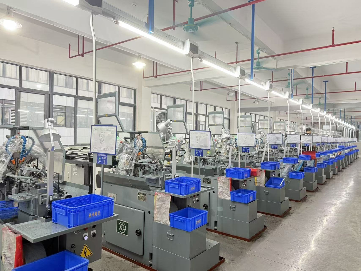 CNC production floor for RFQ and contact page