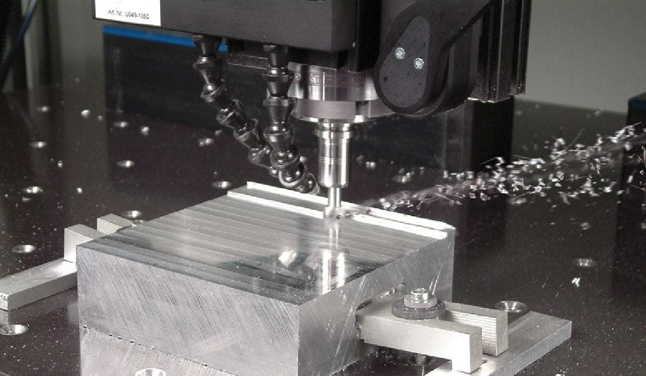 CNC milling process for aluminum part